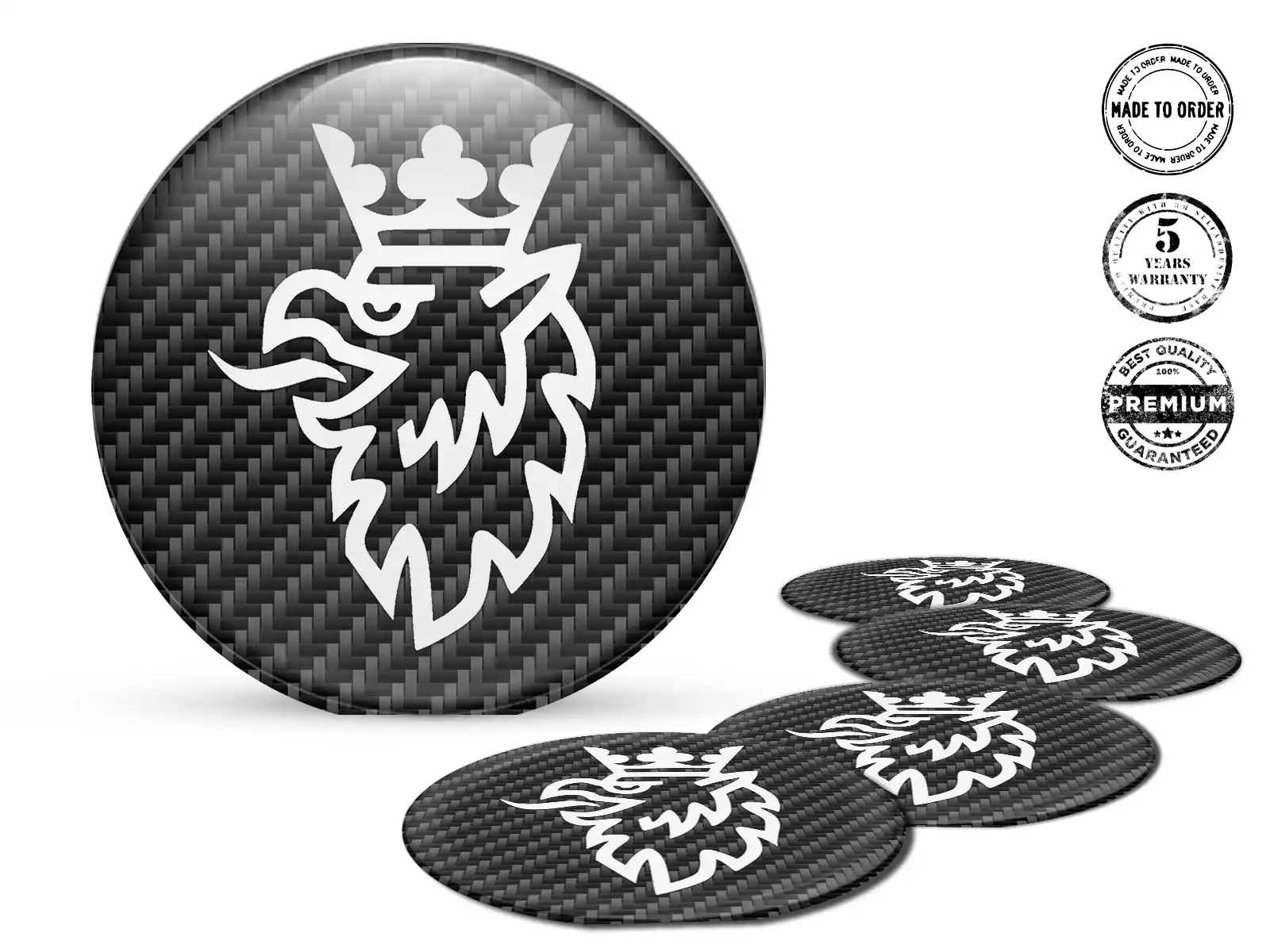 Saab Silikonaufkleber Ausgabe Individuelle Felgen-Embleme